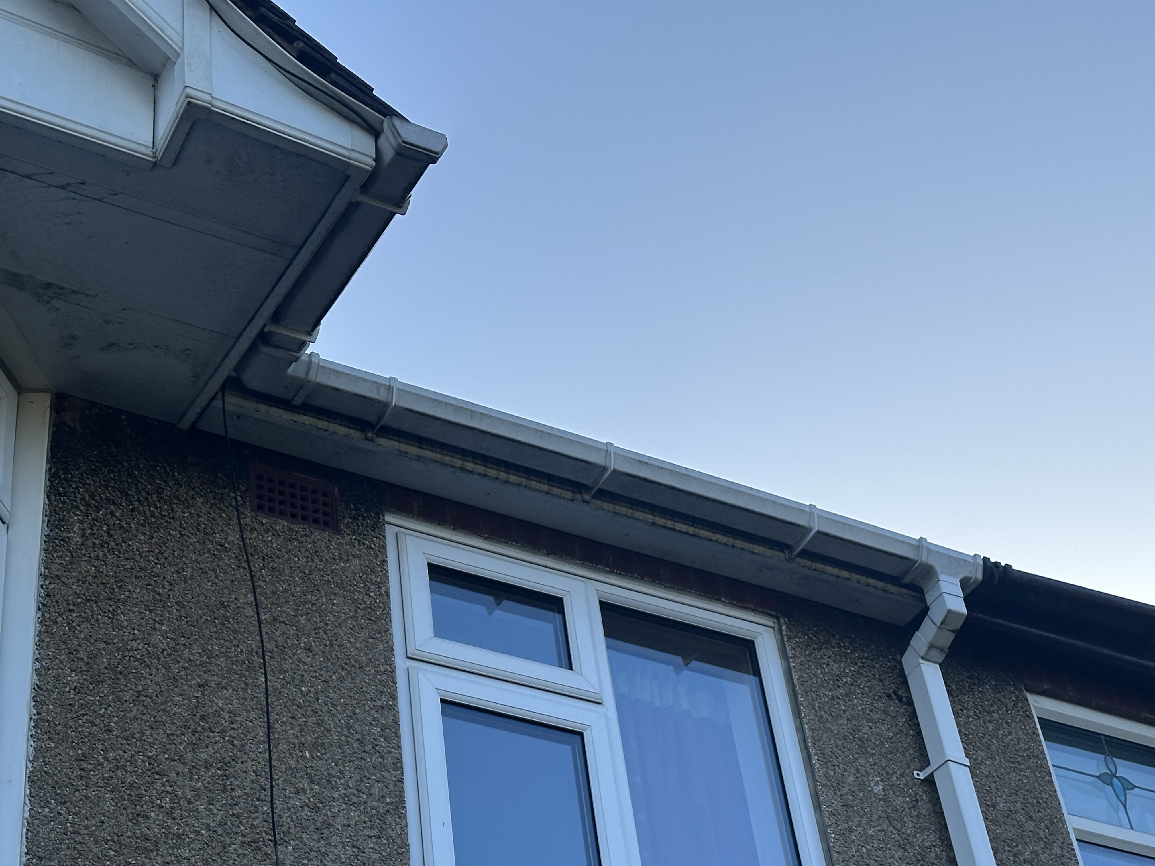 Before gutter cleaning in Coventry, view 2