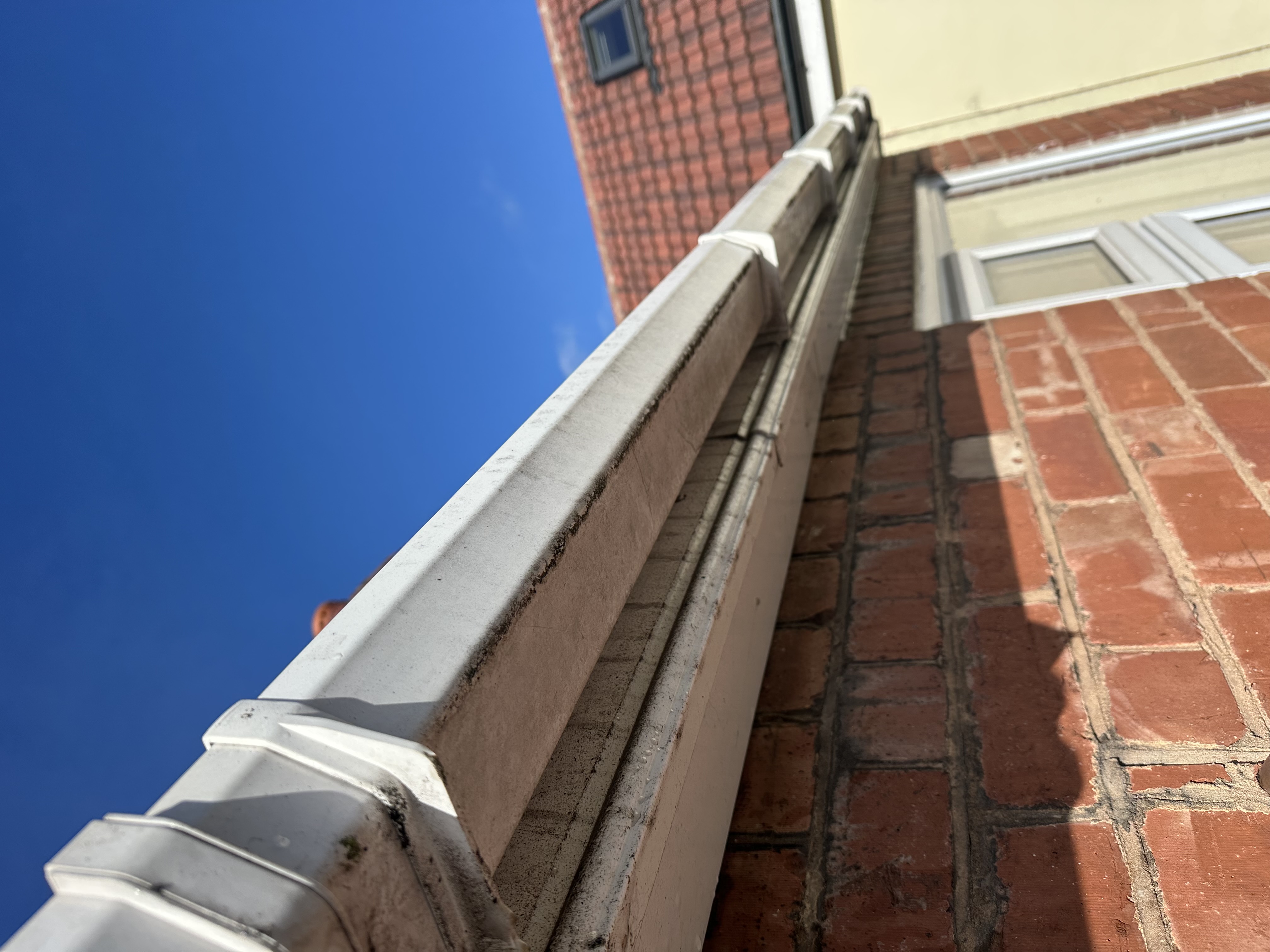 Before gutter cleaning in Coventry, view 3