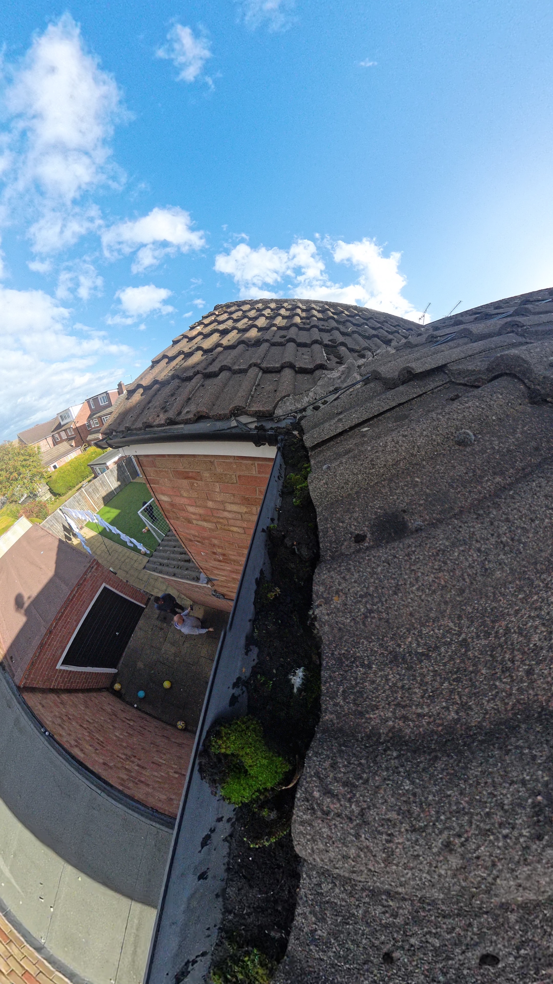 Before gutter cleaning in Coventry, view 4