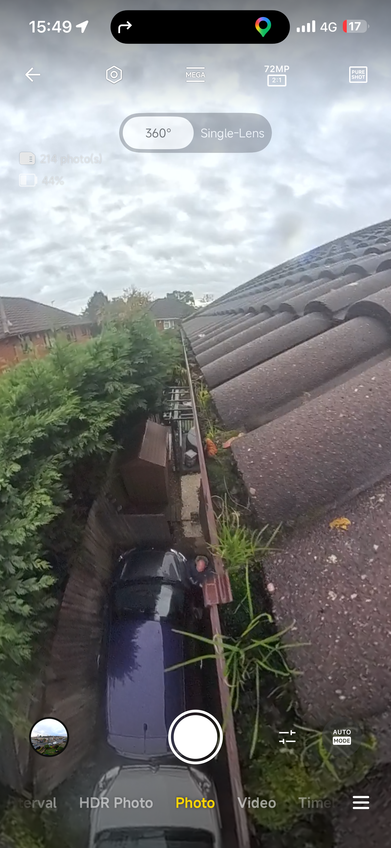 Before gutter cleaning in Coventry, view 4