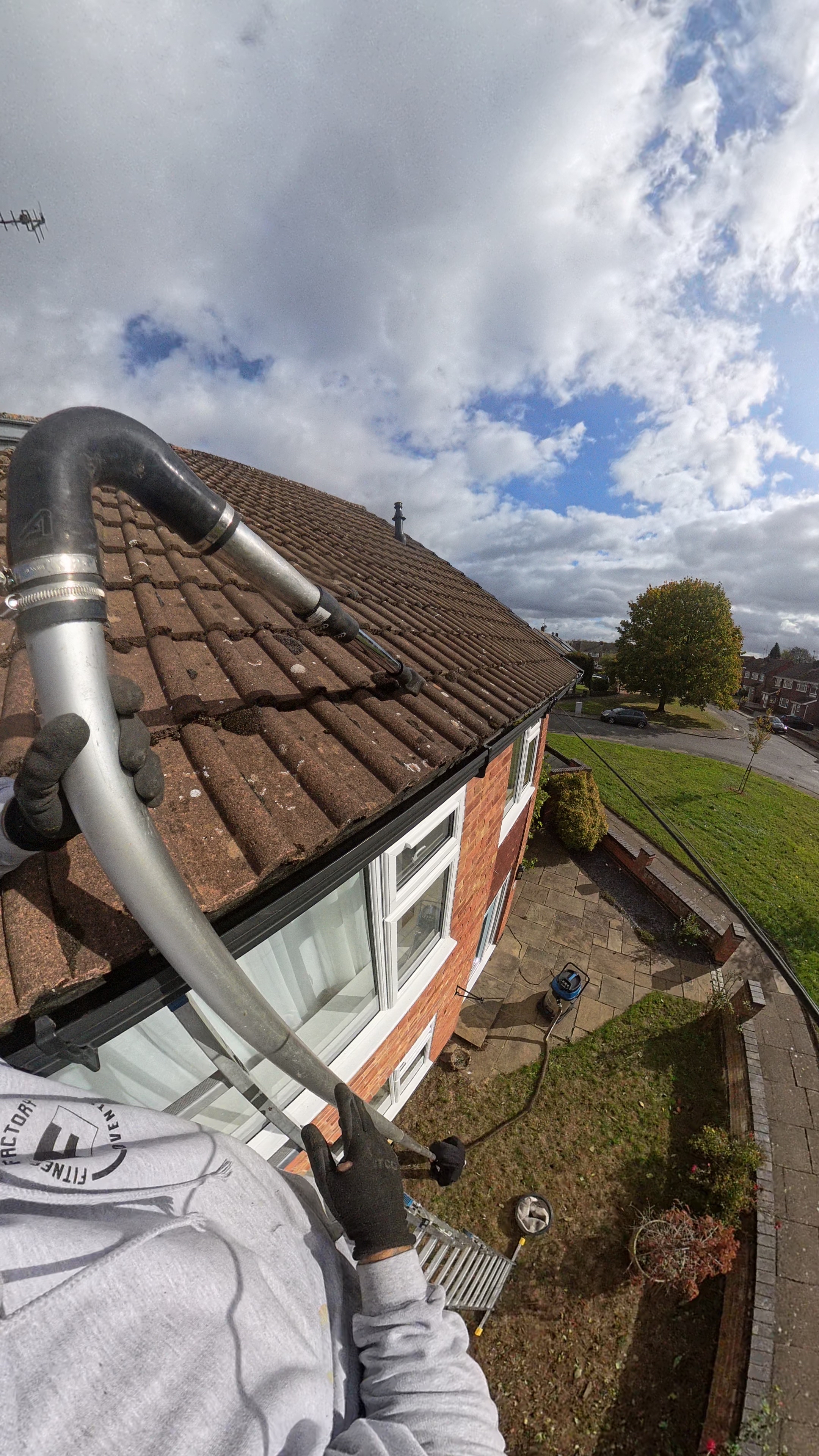 Before gutter cleaning in Coventry, view 4