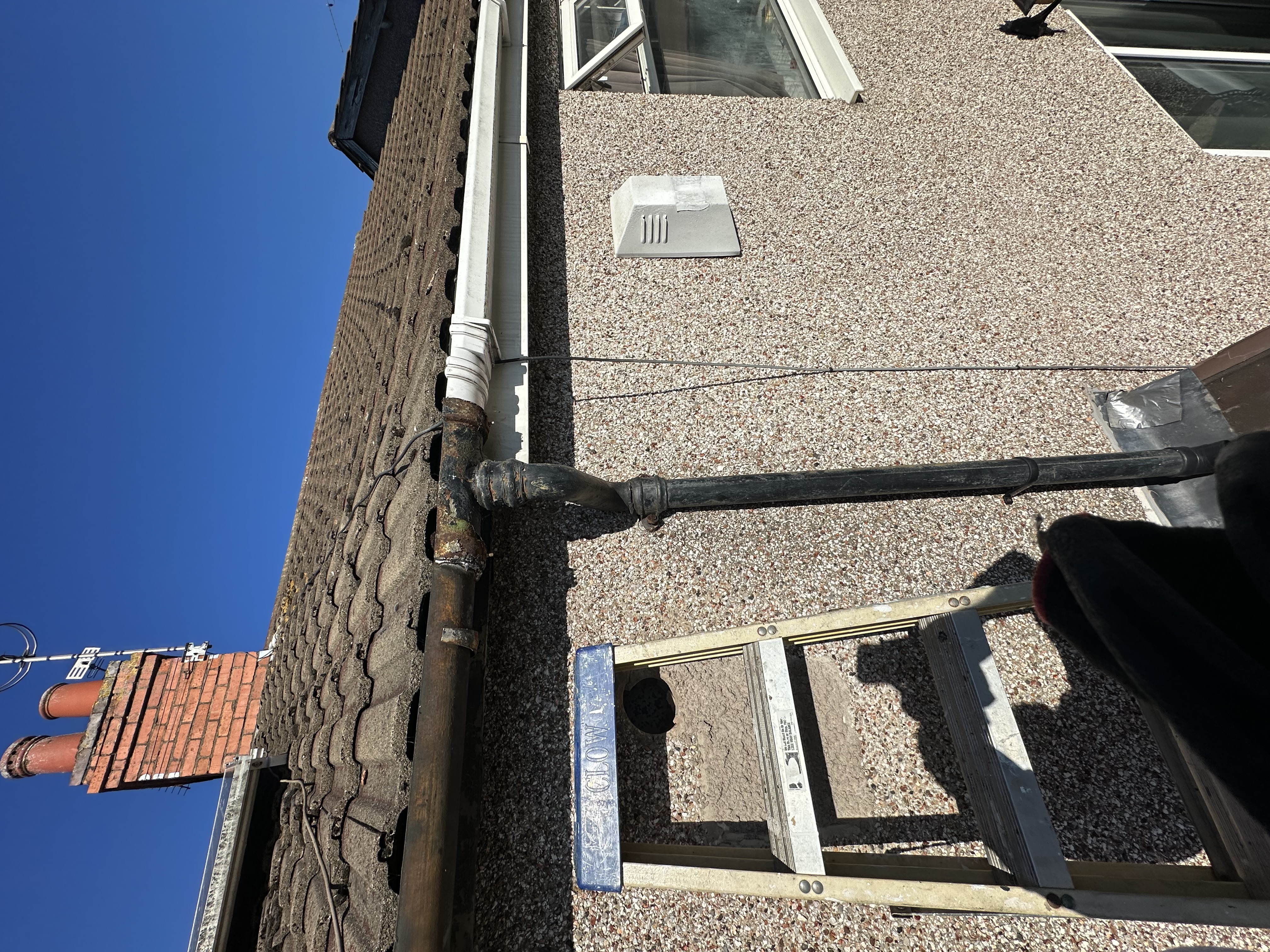 Before gutter repair in Coventry, view 3