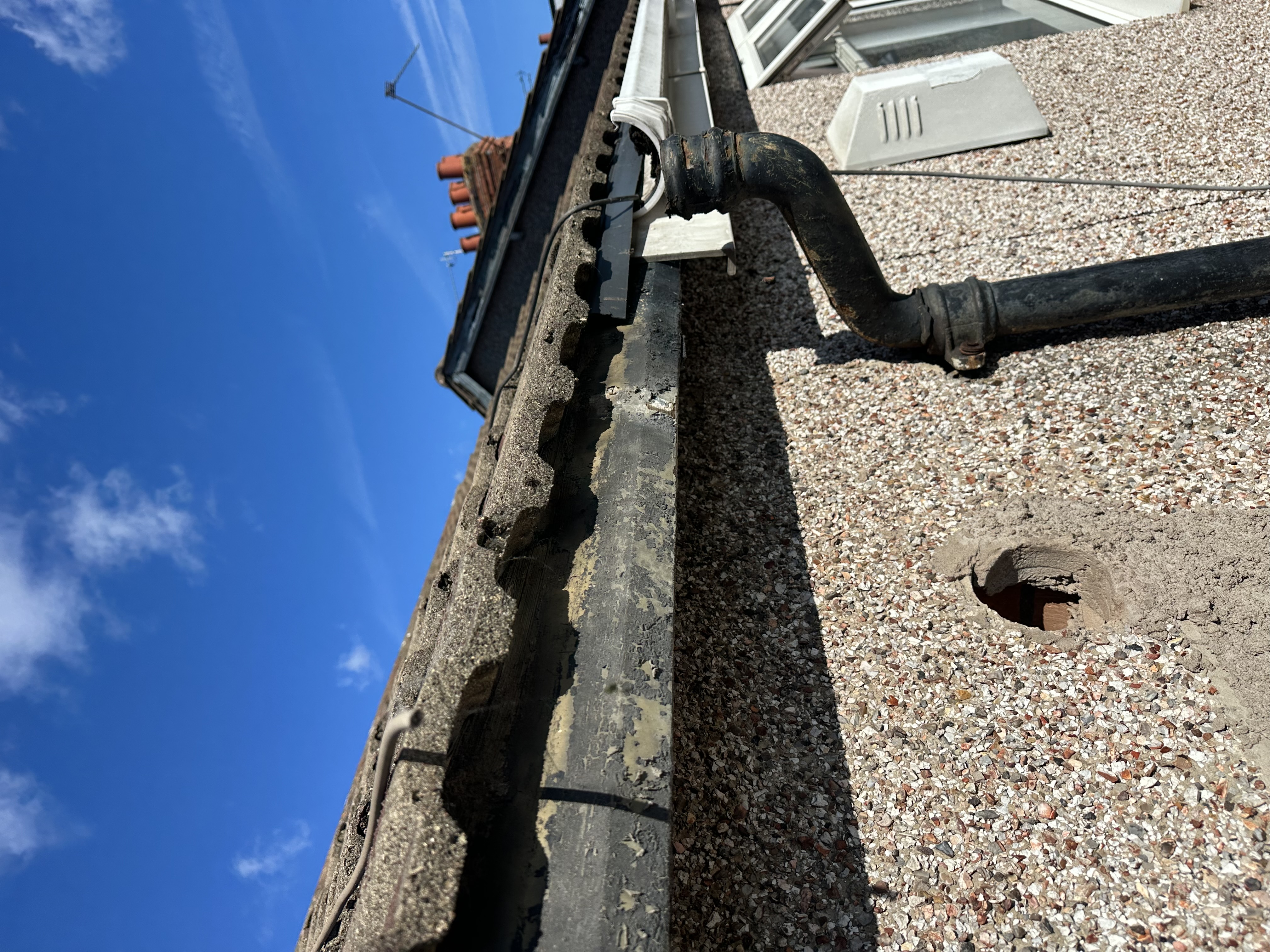Before gutter repair in Coventry, view 4